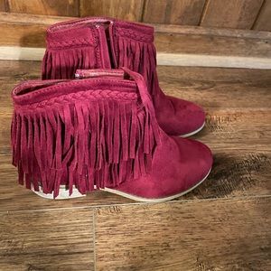 Cowboy boots with fringe